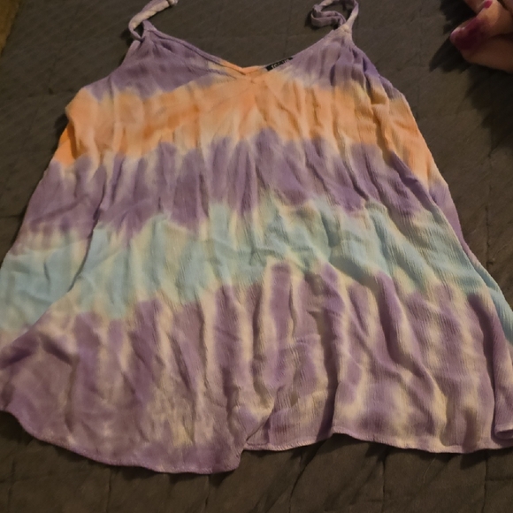 torrid Tops - Torrid Purple and Pink Blouse